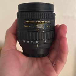 Tokina 10-17mm fish eye Nikon