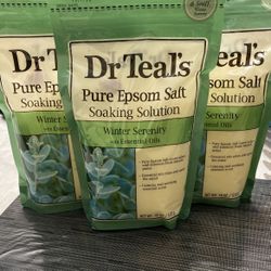 3 Pack Dr Teals Pure Epsom Salt 18oz 