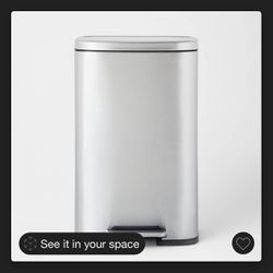 Stainless Steal Step Trash Can 