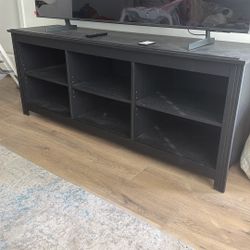 Mainstays Adjustable Shelf TV Stand for TVs up to 70", Black Finish