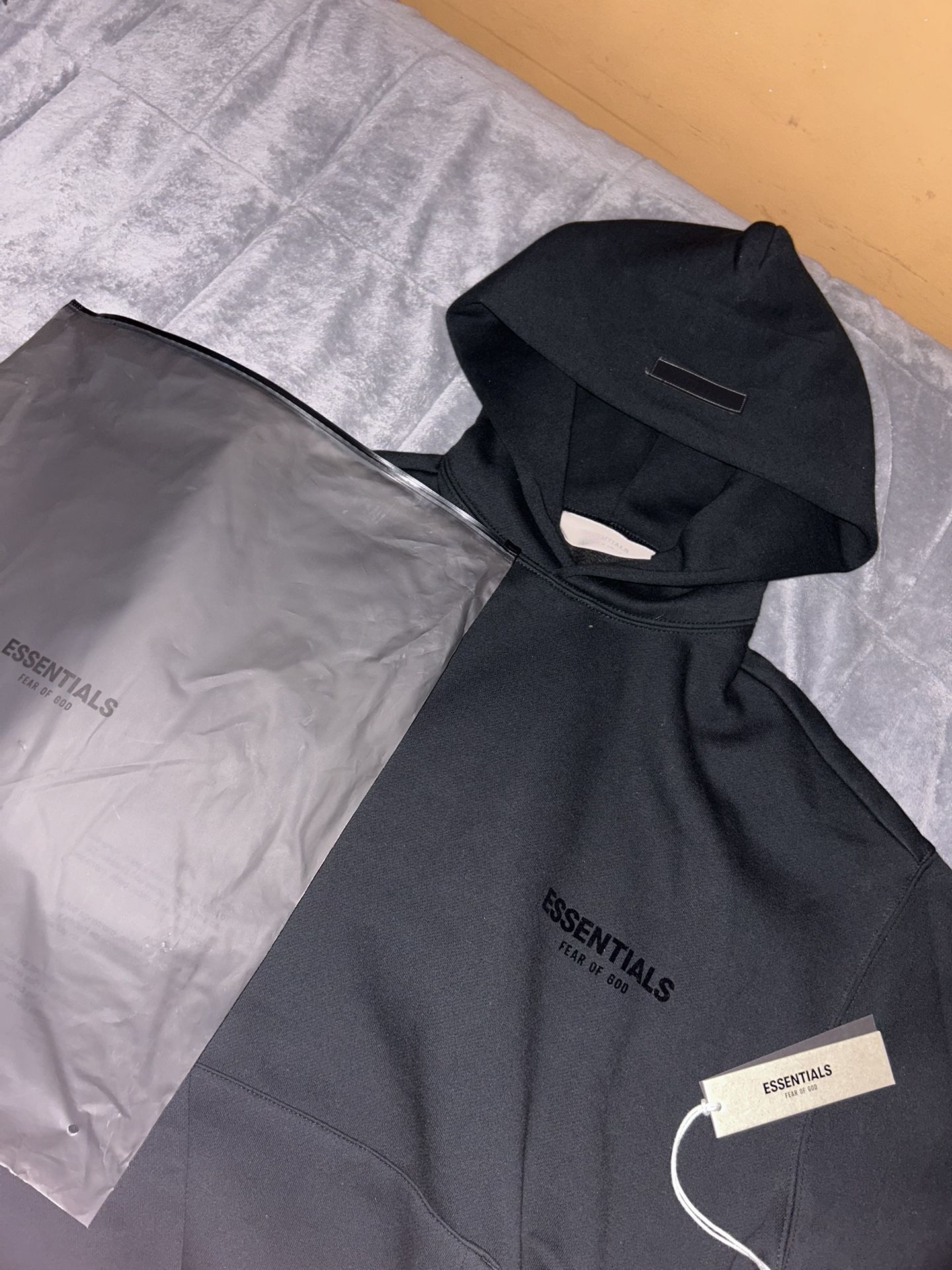 Black Essentials Hoodie