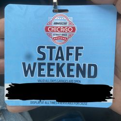 Worker Pass For nascar 2025 Chicago
