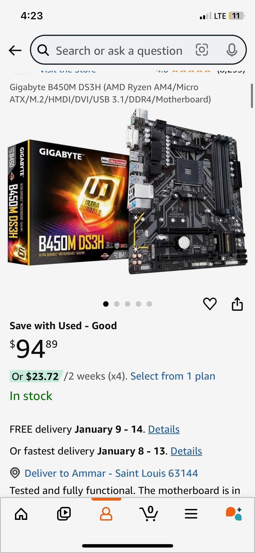 Gigabyte B450M DS3H (AMD Ryzen AM4/Micro ATX/M.2/HMDI/DVI/USB 3.1/DDR4/Motherboard)