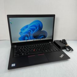 Lenovo ThinkPad T480s i5-8350U 14" Windows 11 Pro Laptop 256GB NVMe SSD 16GB RAM