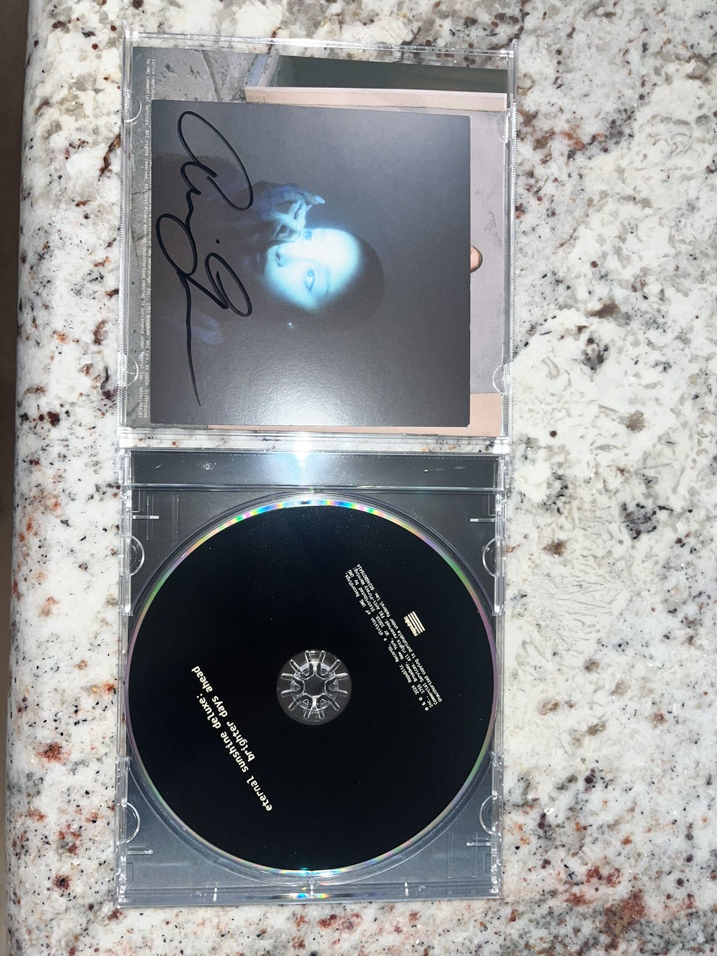 Ariana grande Eternal Sunshine Deluxe SIGNED CD