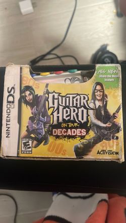 Nintendo DS guitar hero on tour game