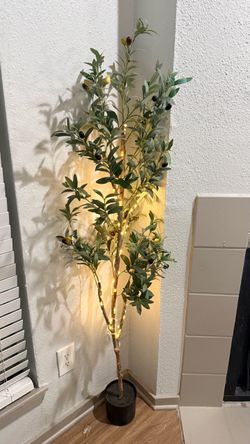 Faux Olive Tree with LED Fairy Lights