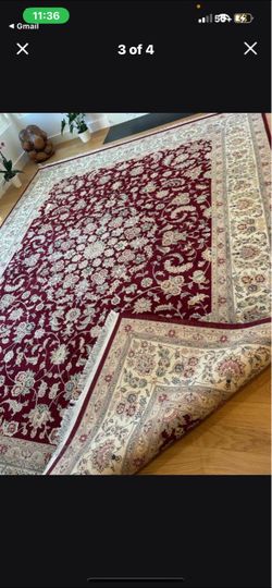 9x12 ft handmade Persian silk and wool rug