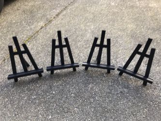 Mini Easel Decor / Rustic Wedding. 4 total