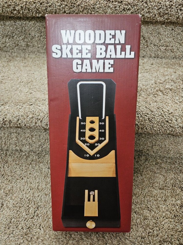 Toy- Wooden Skee Ball Game