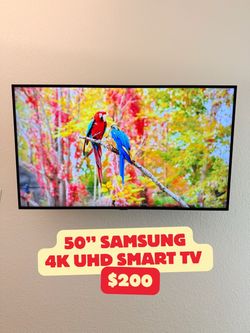 50” SAMSUNG 4K UHD SMART TV