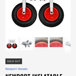 Newport Vessels Inflatable Boat Transom Launch Wheels