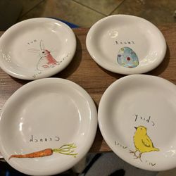 Rae Dunn Easter appetizer plates