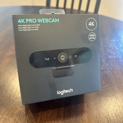 Logitech Brio 4k Webcam UNUSED!