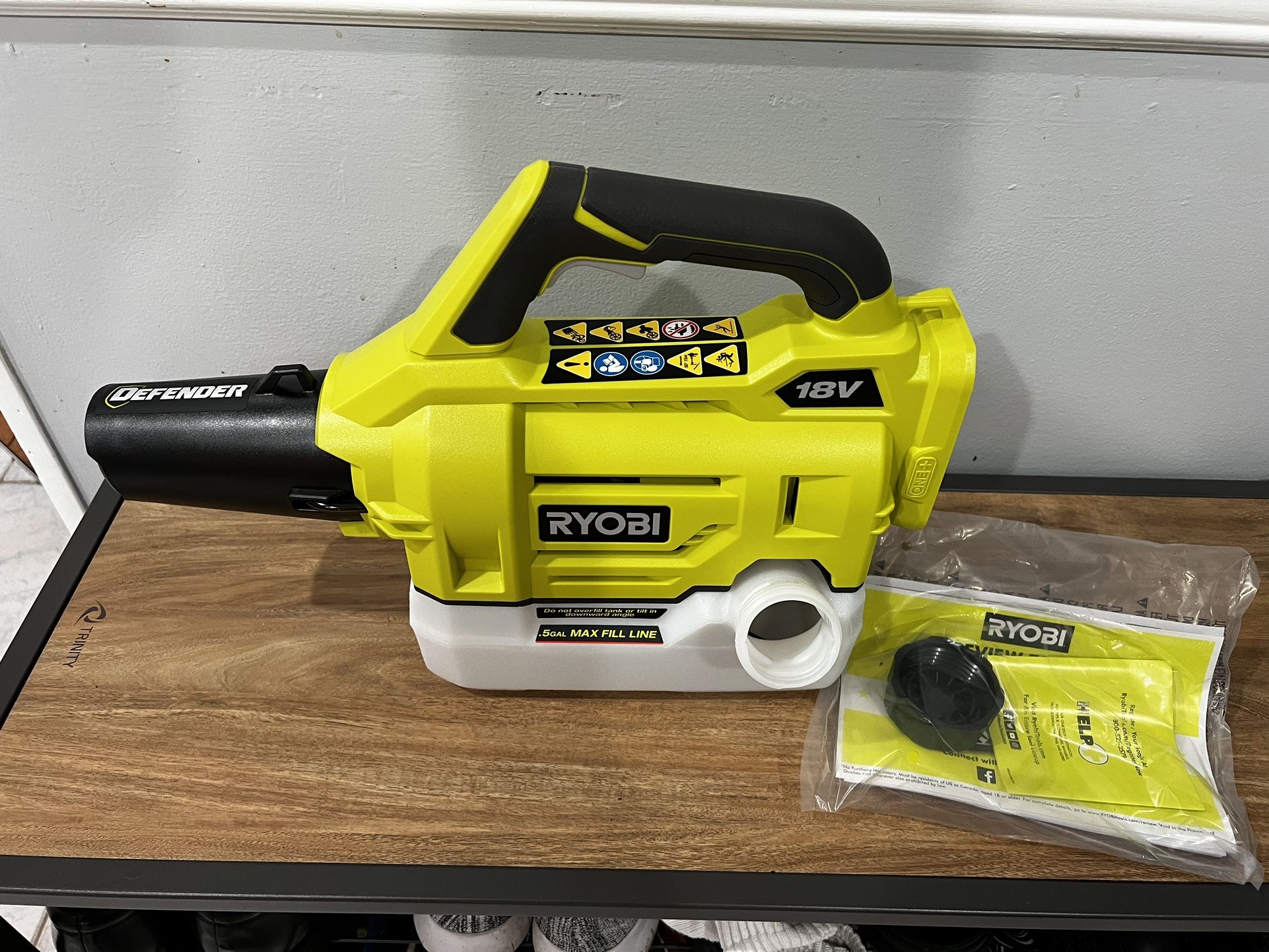 Ryobi Tools Ryobi One+ 18 V Cordless Chemical Fogger Mister With