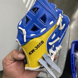 New Blue/Orange T-ball Gloves