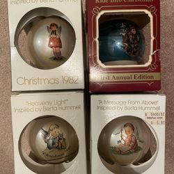 Vintage Schmid And Hummel Christmas Ornaments