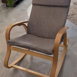 Modern Birch-Wood Rocking Chair