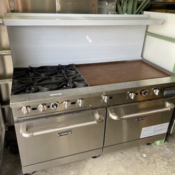 60 Inch Range 4 burners 36 inch Griddle And two ovens