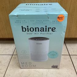 BIONAIRE MEDIUM ROOM SIZE 360* AIR PURIFIER.