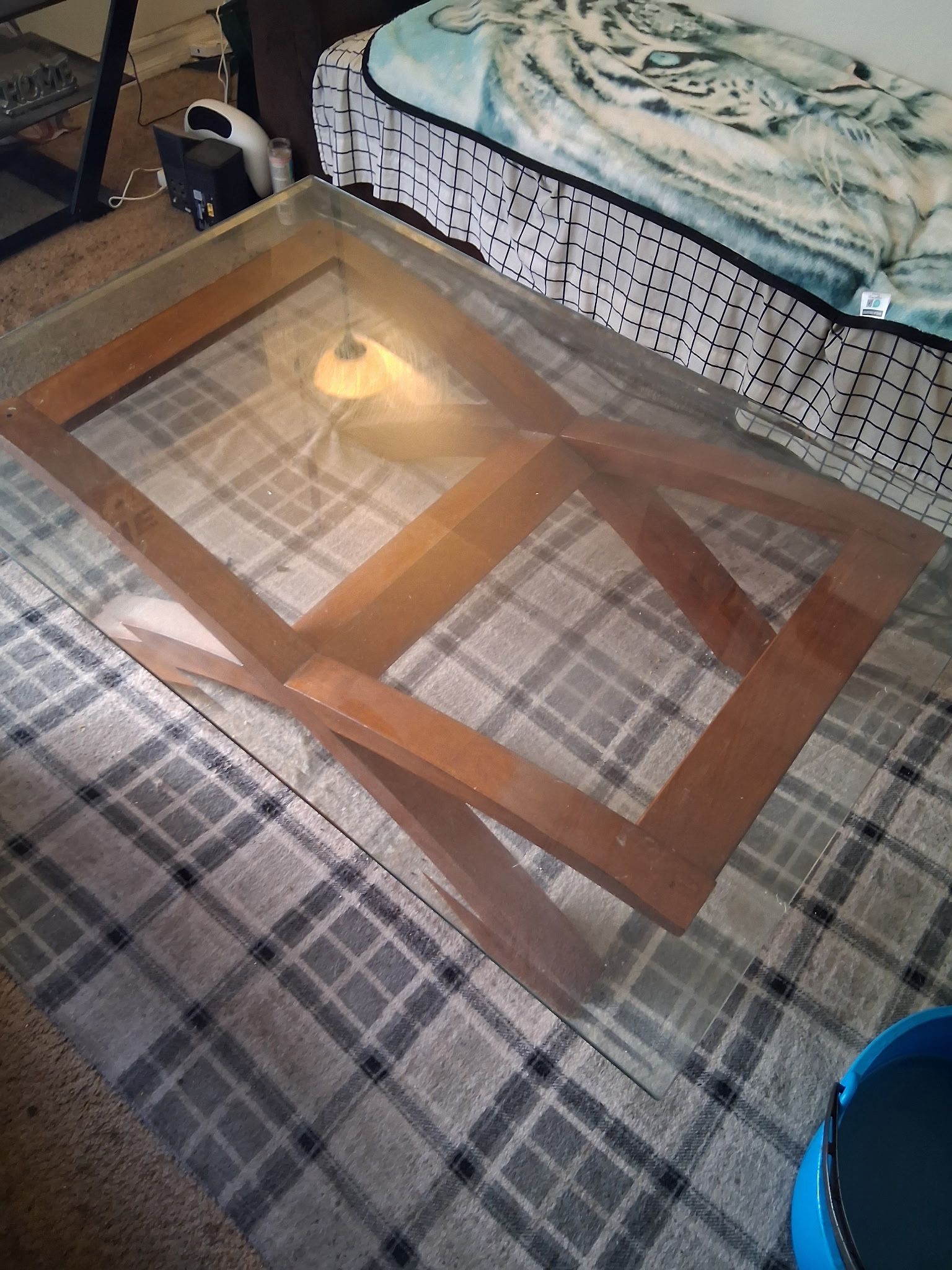 Glass Table and 2 End tables 
