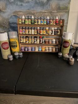 Warhammer Paints Lot of 60 paints and 3 spray cans