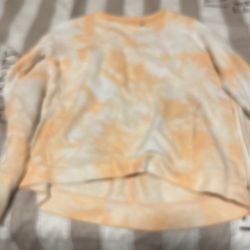 Free Orange-white Sweatshirt 