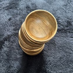 Mini Wooden Bowls 