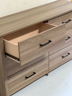 NEW 6 Drawer Dresser Tall Chest of Drawers Nightstand Oak White Espresso Big Wardrobe Closet Discount Furniture Warehouse Clearance IKEA SALE Closeout