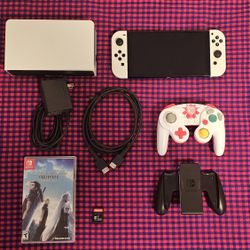 Nintendo Switch OLED Starter Kit Combo With Free Mystery Gift Nintendo Controller Nintendo Game Cube Crisis Core Final Fantasy VII 7 Reunion 