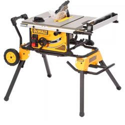 DEWALT 15 Amp Corded 10 in. Job Site Table Saw with Rolling Stand