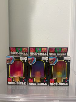 Needoh / Nee Doh Nice-Sicle Super Solid Squish Gel Squeeze Toy, 3 Pack Multicolor