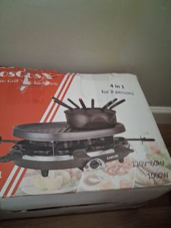 COSCOX 4-in-1 Raclette Grill – 8 Person