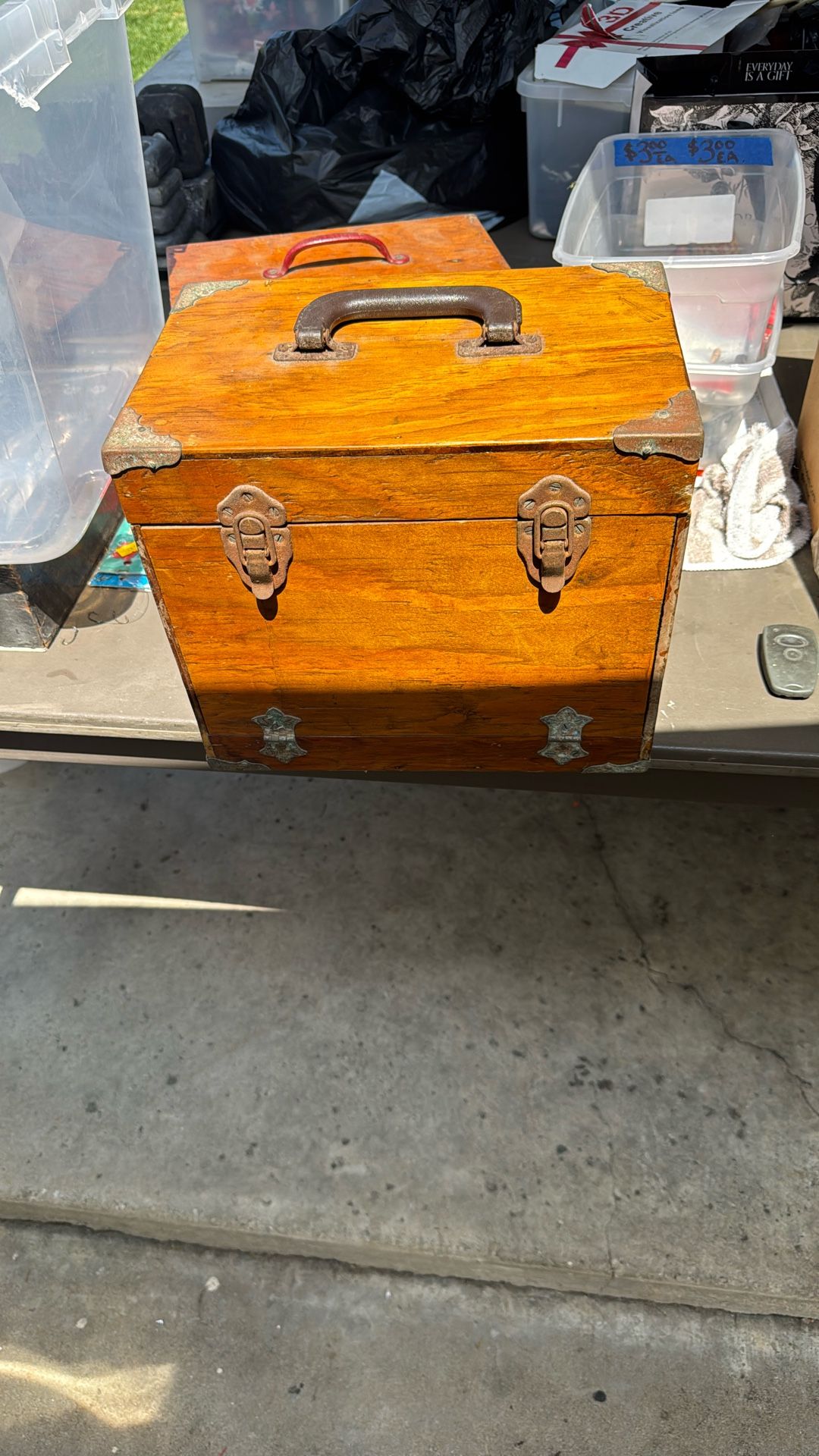 Wooden Fishing Tackle Box