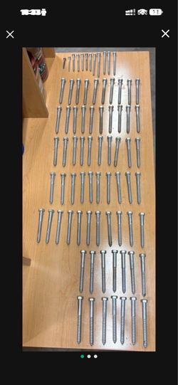 New lag bolts