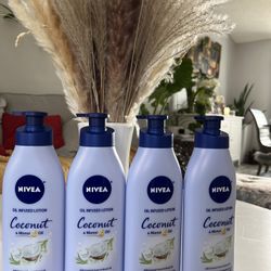 $20 4 Bottles Of Nivea Body Lotion Coconut And Monoi Oil 500ml  Each Bottle And Pick Up Gahanna