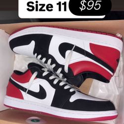 Jordan 1s Low Bred Brand New Size 11