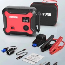 Portable Car Jump Starter with Air Compressor 4500W