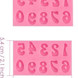 New Number Silicone Molds