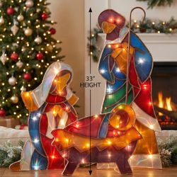 33” Plastic Natively Set With Light