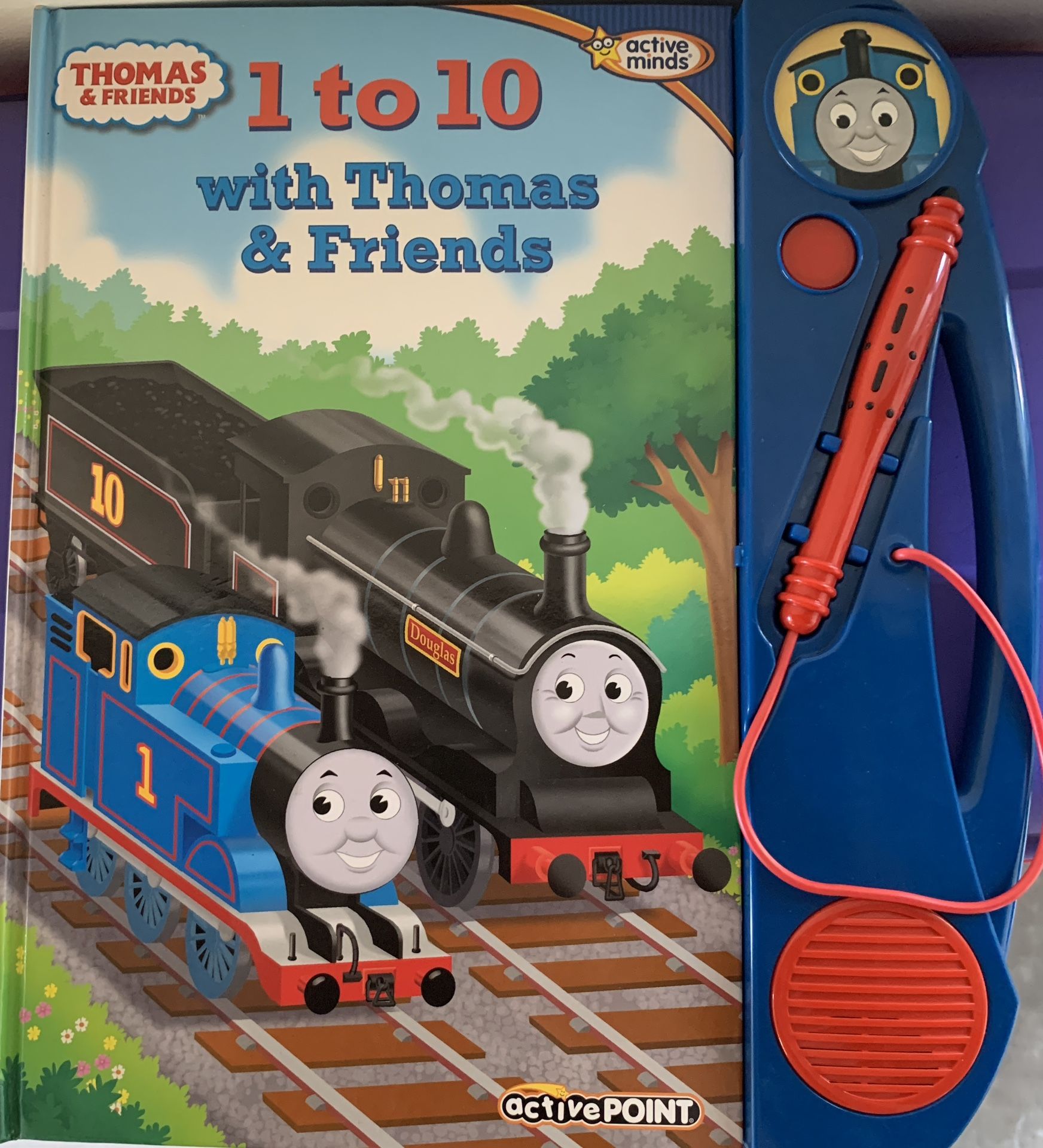 Kids Thomas The Train Math Active Point Count 1-10 Book