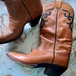 Tony Lama Women’s Leather Western Boots Size 9