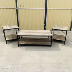 Matching Coffee Table and End Tables