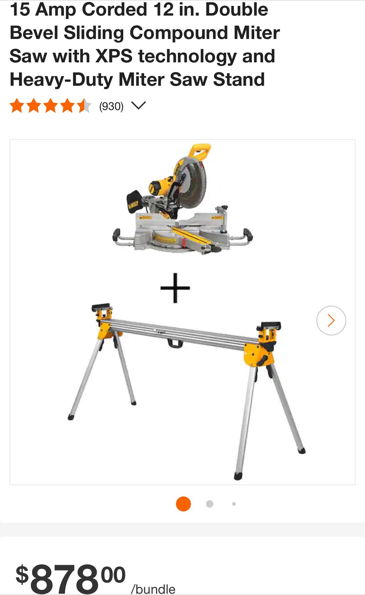 Dewalt Table And Chop Saw Combo With Chop Saw Stand