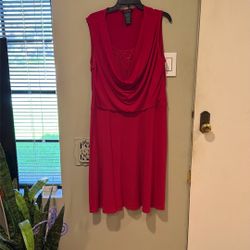 Women Red Dress Size XL