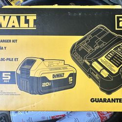 5ah 20v dewalt battery with charger