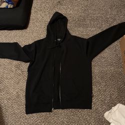 Rsq black Zip Up Hoodie 