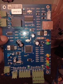 Blue Control PCB Board with Ethernet Port