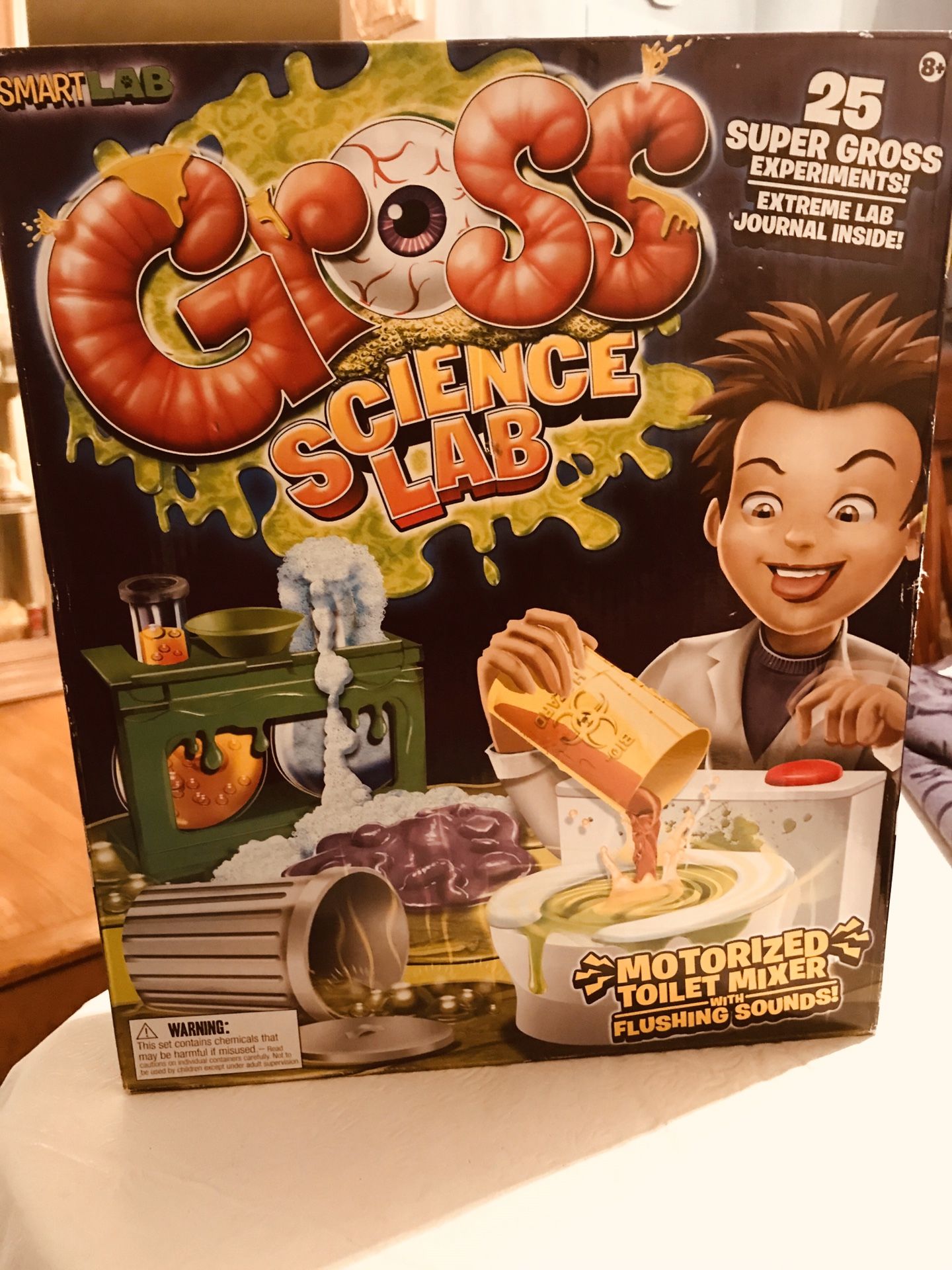 Smart Lab Gross Science Lab Motorized Toilet Mixer with Flushing Sounds (New) Box was opened, contents never used.