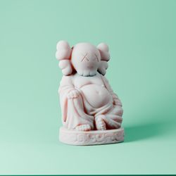 White Kaws Buddha Figure 